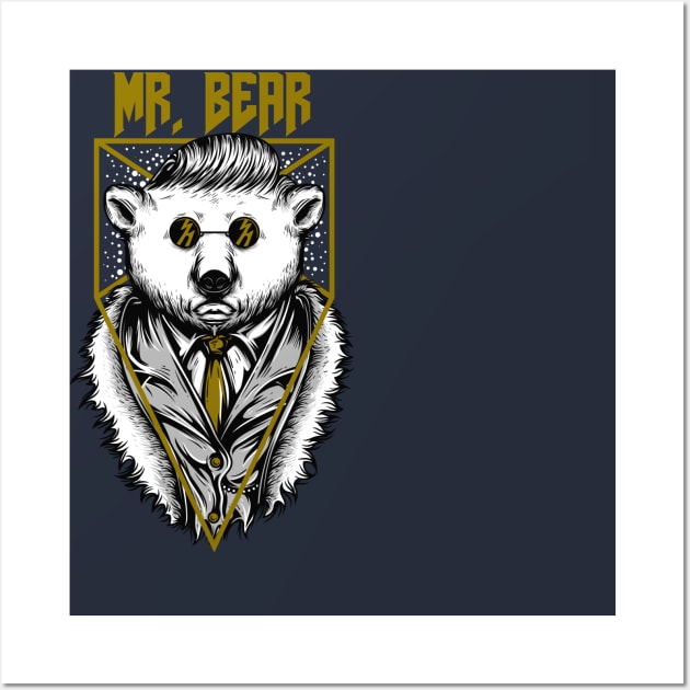 Mr. Bear Wall Art by Art By Bear